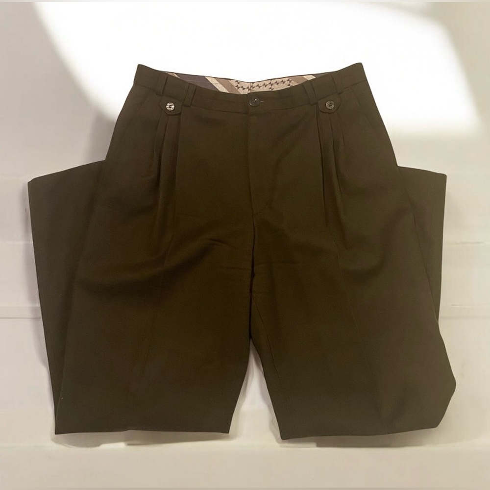 Olive Green Blazer & Pants. 100% Wool. - Picture 4 of 6